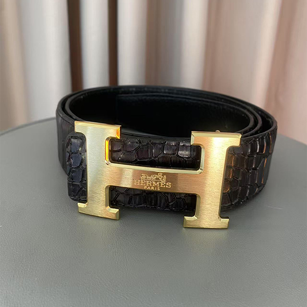 エルメス HERMES ベルト 120CM メンズ ブラック