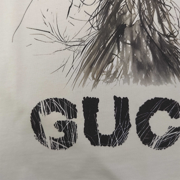 グッチ GUCCI 犬 プリント Tシャツ 半袖 レディース メンズ