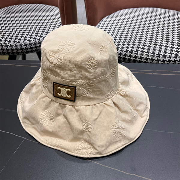 セリーヌ（CELINE） 春夏 バケットハット 帽子 UVカット キャップ 折りたたみ 紫外線対策 日焼け対策 アウトドア 日よけ メンズ＆レディース