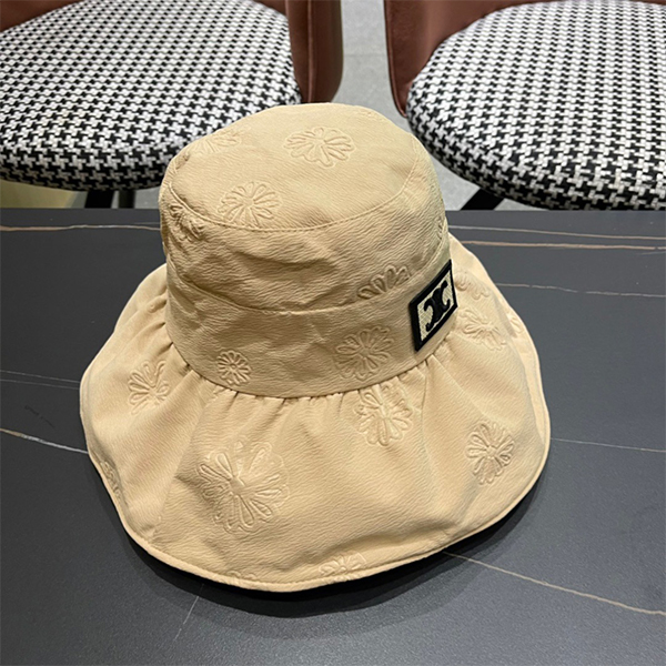 セリーヌ（CELINE） 春夏 バケットハット 帽子 UVカット キャップ 折りたたみ 紫外線対策 日焼け対策 アウトドア 日よけ メンズ＆レディース
