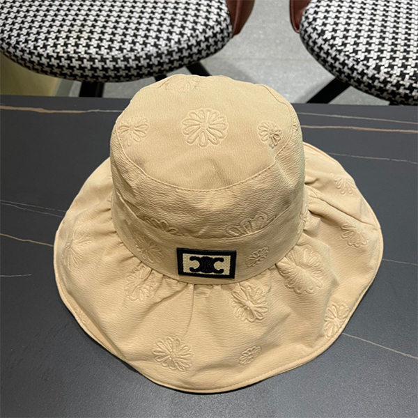 セリーヌ（CELINE） 春夏 バケットハット 帽子 UVカット キャップ 折りたたみ 紫外線対策 日焼け対策 アウトドア 日よけ メンズ＆レディース