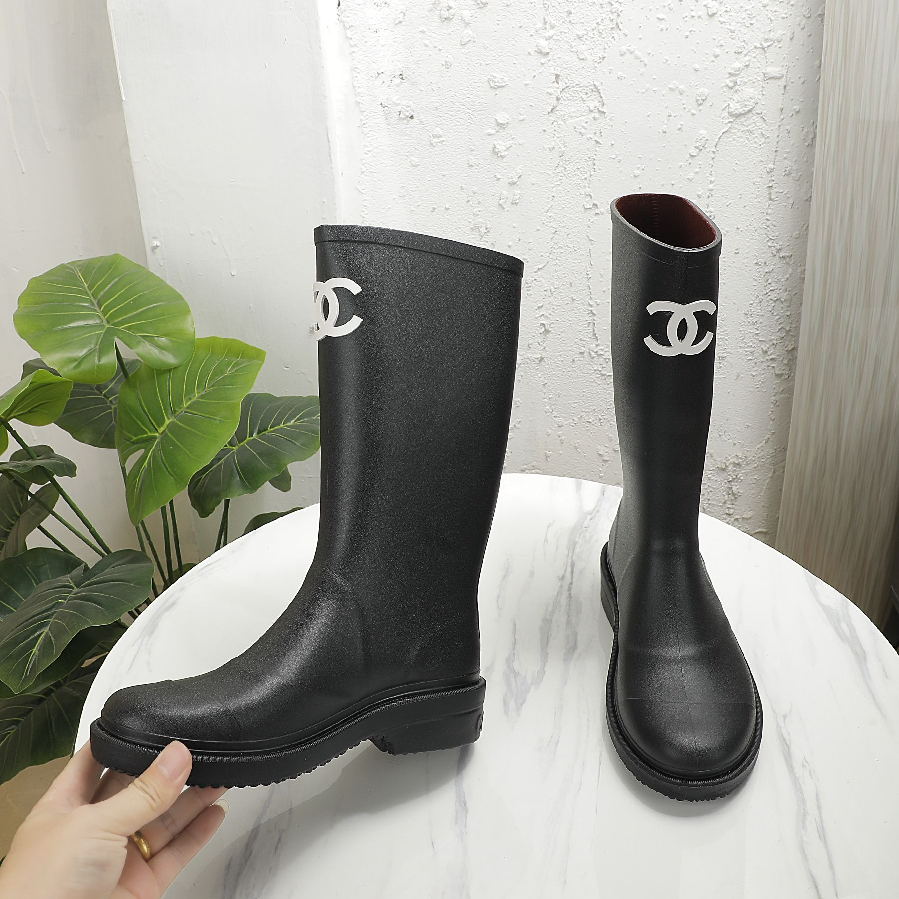 シャネル CHANEL ロング レインブーツ シューズ レディース ジェニー愛用