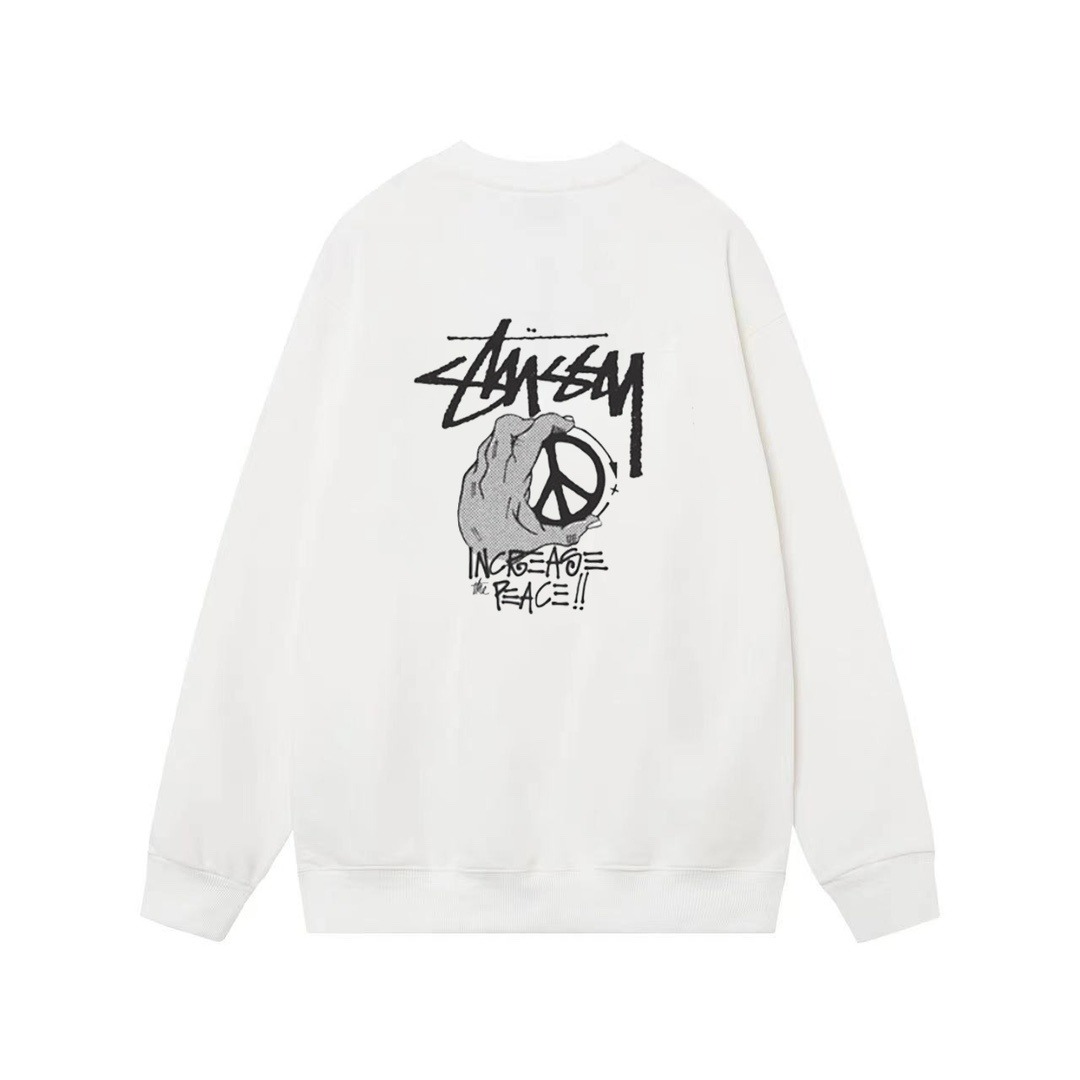 ステューシー STUSSY INCREASE THE PEACE クルーネックスウェット メンズ