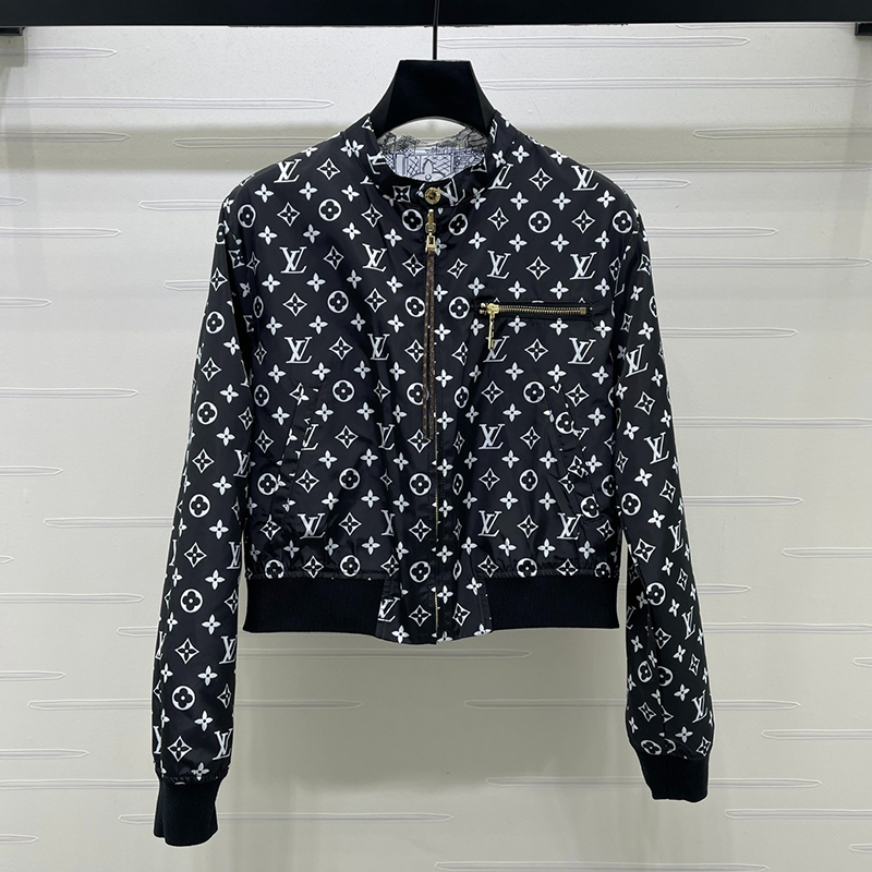 ルイヴィトン Louis Vuitton モノグラム ジッパー付きリバーシブルジャケット レディース