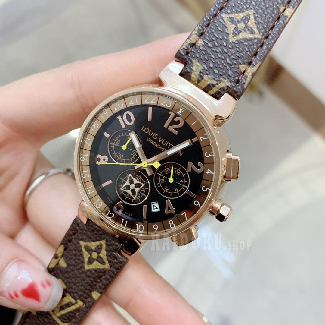 ルイヴィトン Louis Vuitton クォーツムーブメント 42mm 腕時計メンズ
