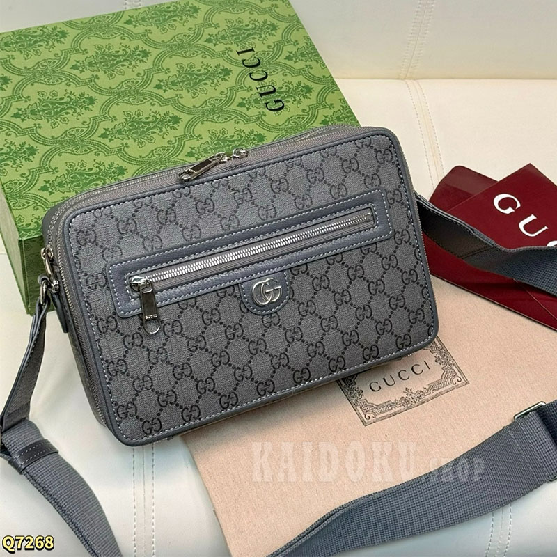 GUCCI (グッチ)  GGロゴ クロスボディバッグ メンズ