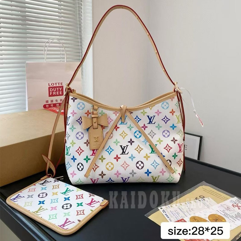 ルイヴィトンLOUIS VUITTON  LV× 村上隆 コラボレーション Carryall PM ショルダーバッグ M13661レディース