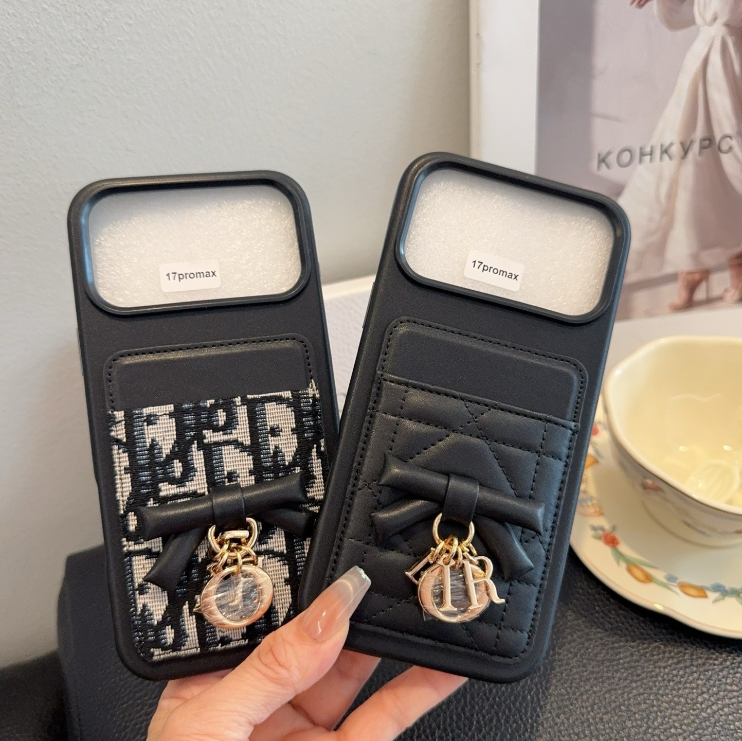 ディオール DIOR マグネットカードホルダー iPhone ケース 携帯ケース レディース