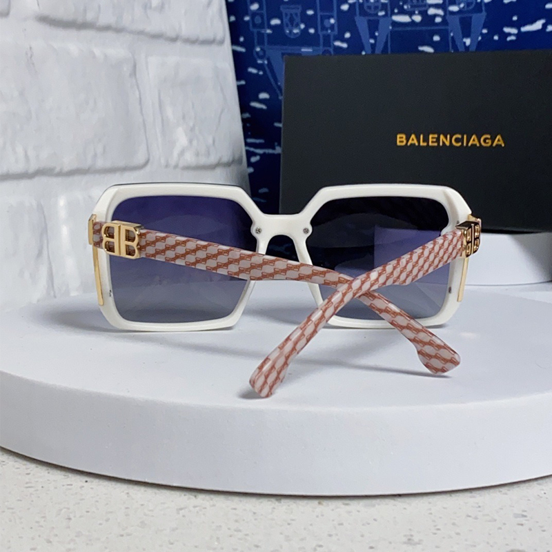 バレンシアガ BALENCIAGA BB ロゴ オーバーサイズスクエアサングラス レディース 
