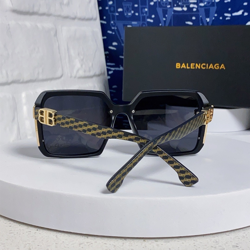 バレンシアガ BALENCIAGA BB ロゴ オーバーサイズスクエアサングラス レディース 