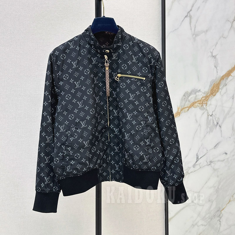 ルイヴィトン LOUIS VUITTON リバーシブル スタンドカラー ジャケットレディース