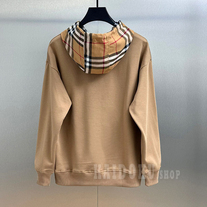 バーバリー BURBERRY チェック柄フード パーカー メンズ
