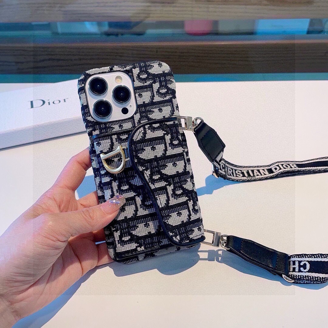 ディオール DIOR オブリーク柄 iPhone ケース カードポケット付き 携帯ケース レディース