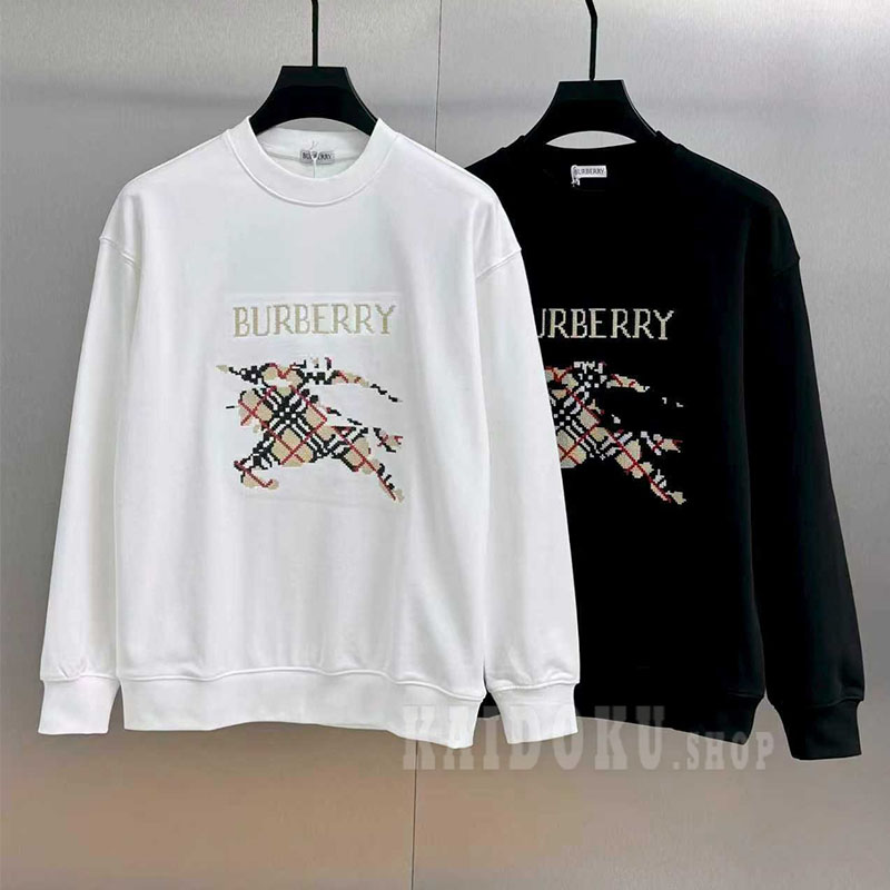 バーバリー BURBERRY クロスステッチ EKD コットンスウェット メンズ