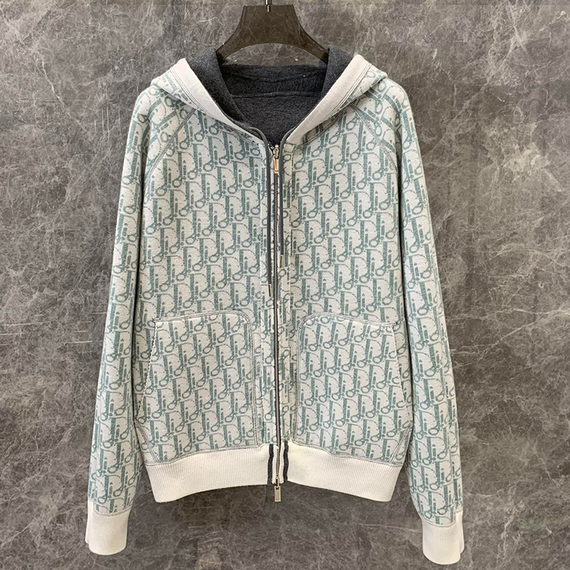 ディオール DIOR ジャカード柄 カーディガン セーター ジャケットメンズ
