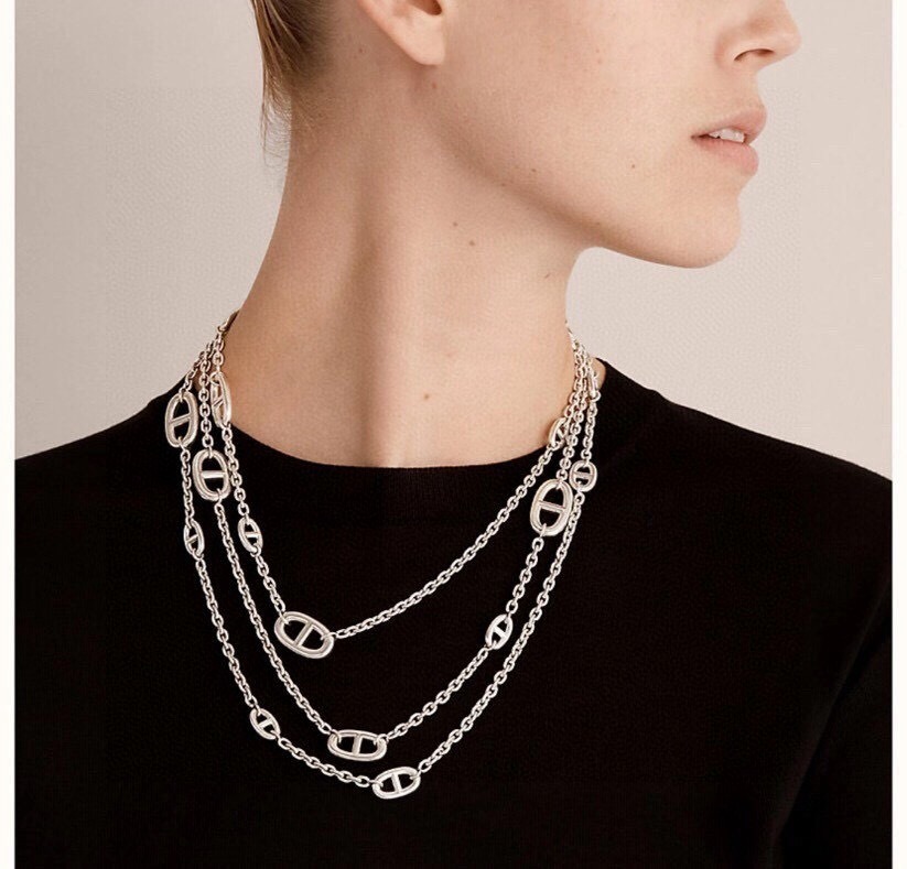 エルメス HERMES ファランドール ロングネックレス レディース160