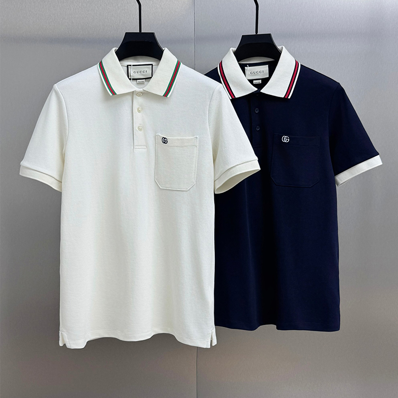 グッチ GUCCI ダブルG ピケ ポロシャツ 2色 メンズ