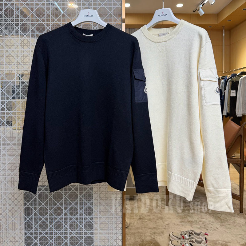 モンクレール  MONCLER ポケットディテール セーター 2色 メンズ