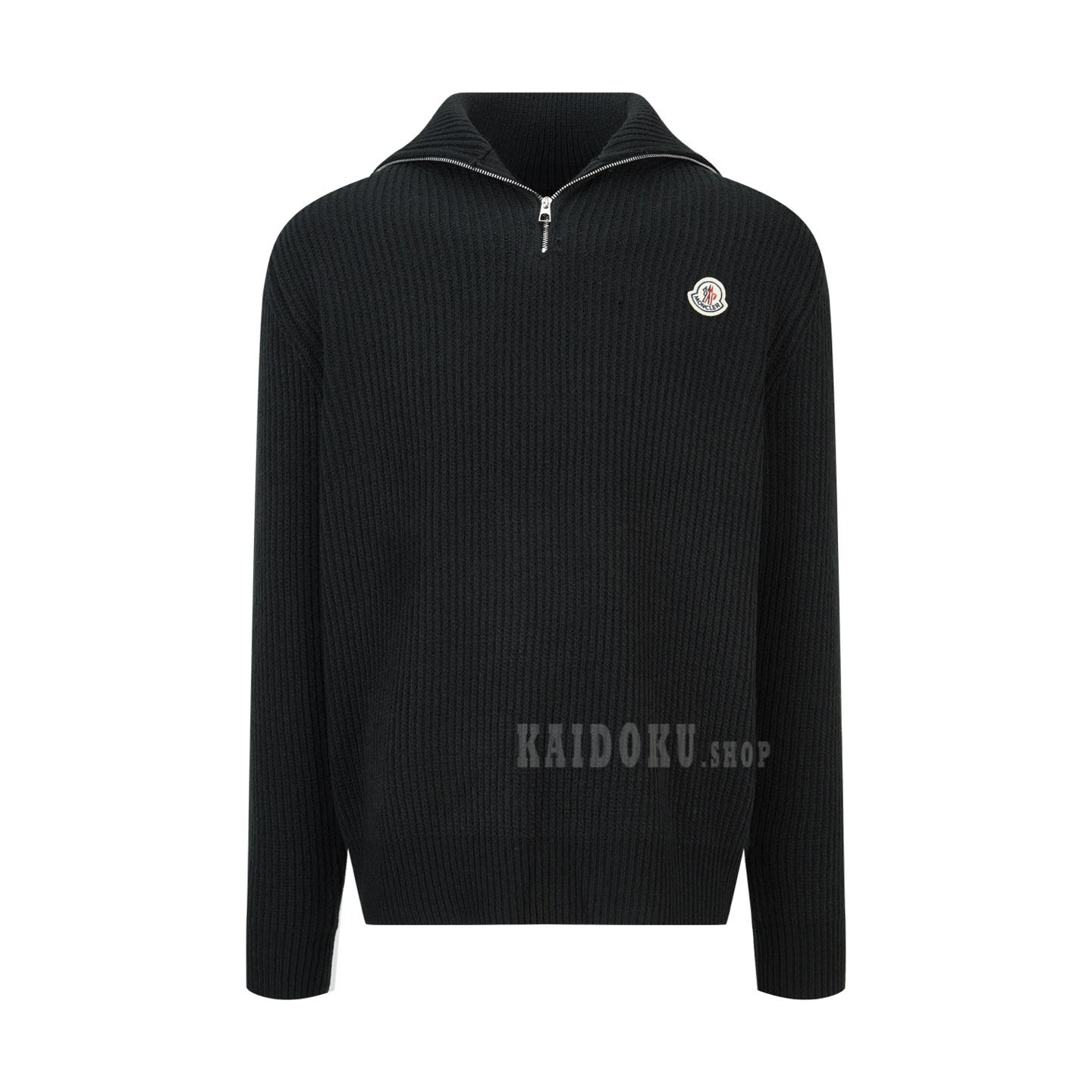 モンクレール Moncler リブバージンウールハーフジップ ニットセーター メンズ