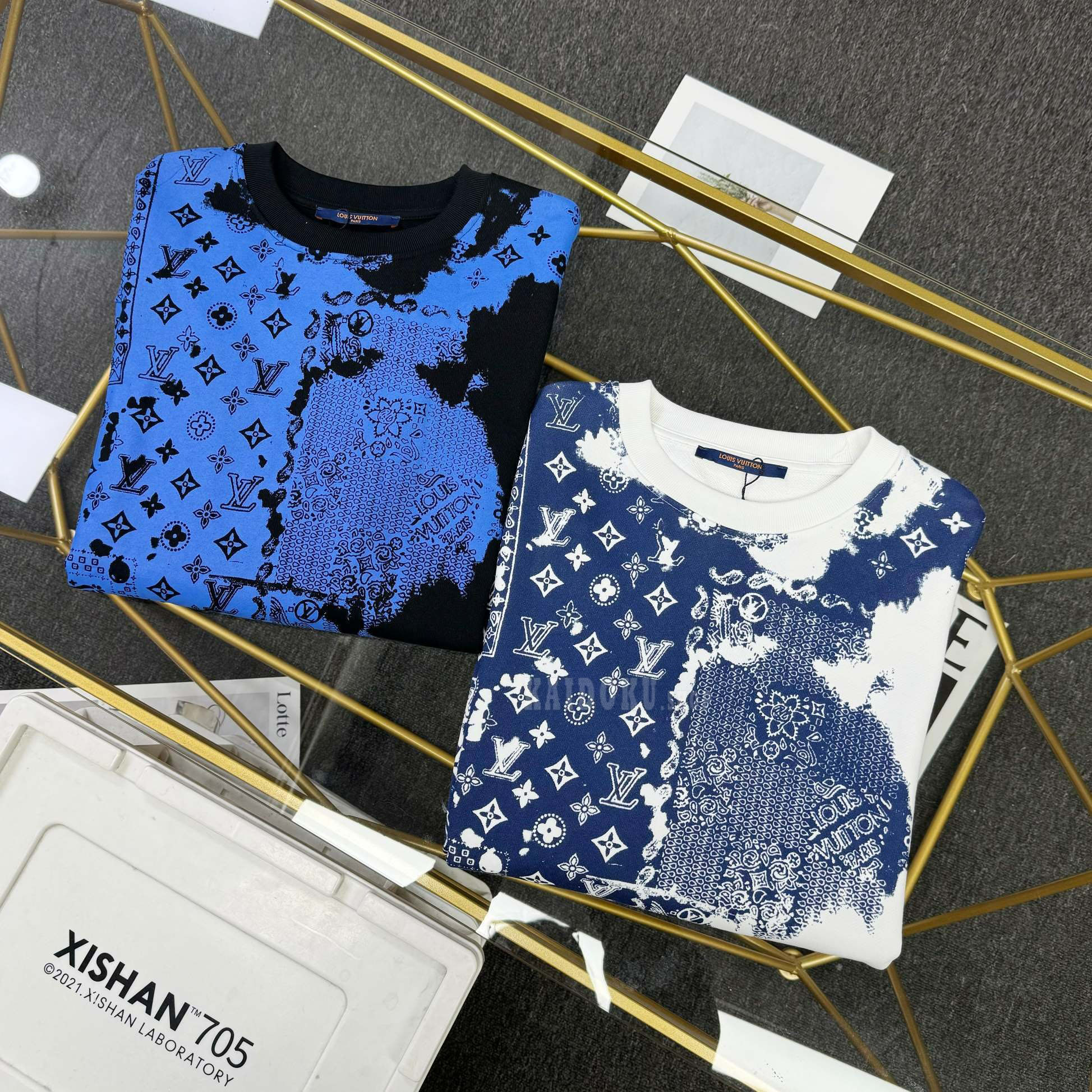 ルイヴィトン Louis Vuitton バンダナ スウェット トレーナー 2色 メンズ