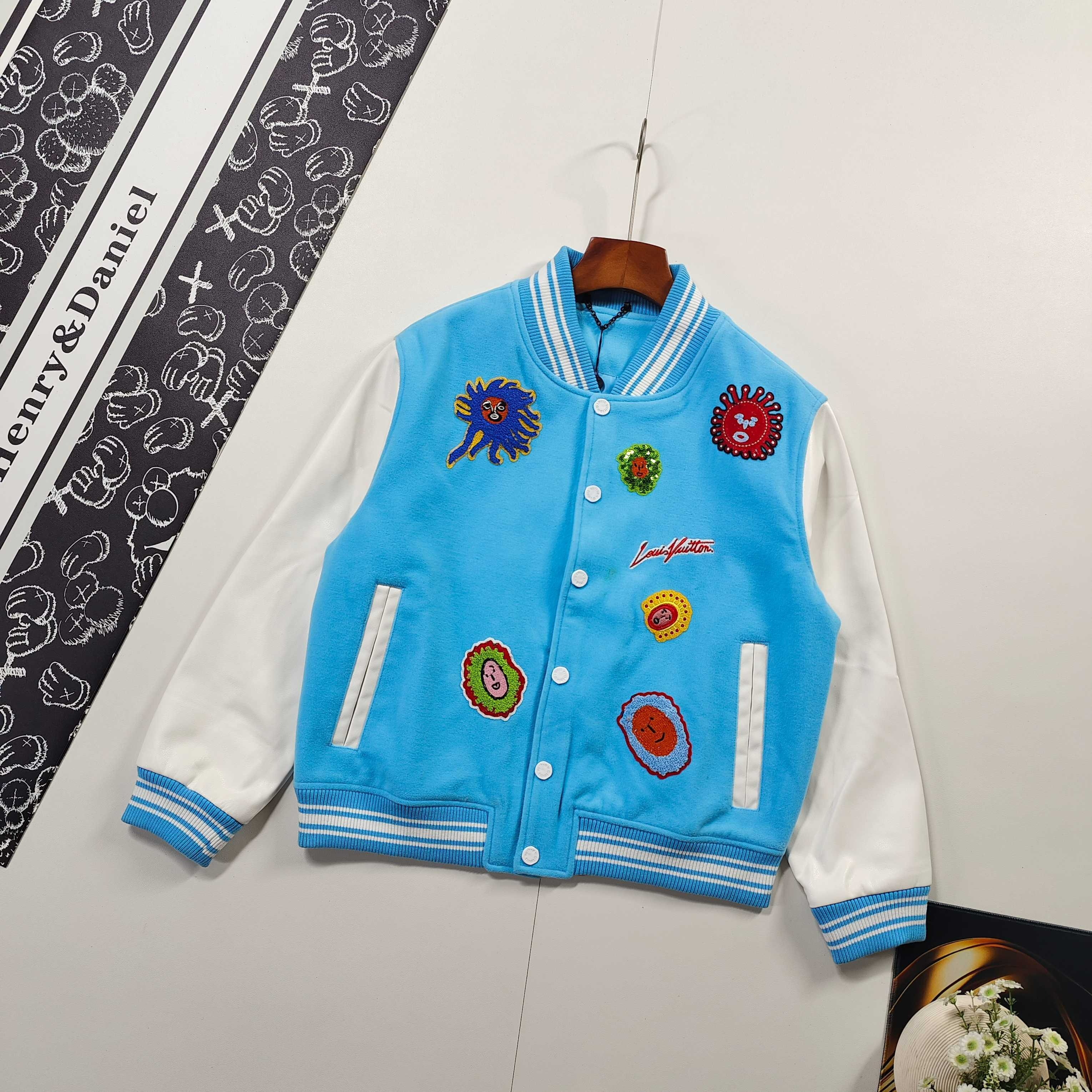 ルイヴィトン LOUIS VUITTON× 草間彌生 限定刺繍ベースボールジャケット メンズ