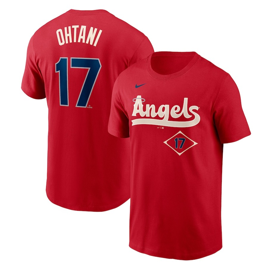 MLB エンゼルス Tシャツ #17大谷翔平 レッド ナイキ