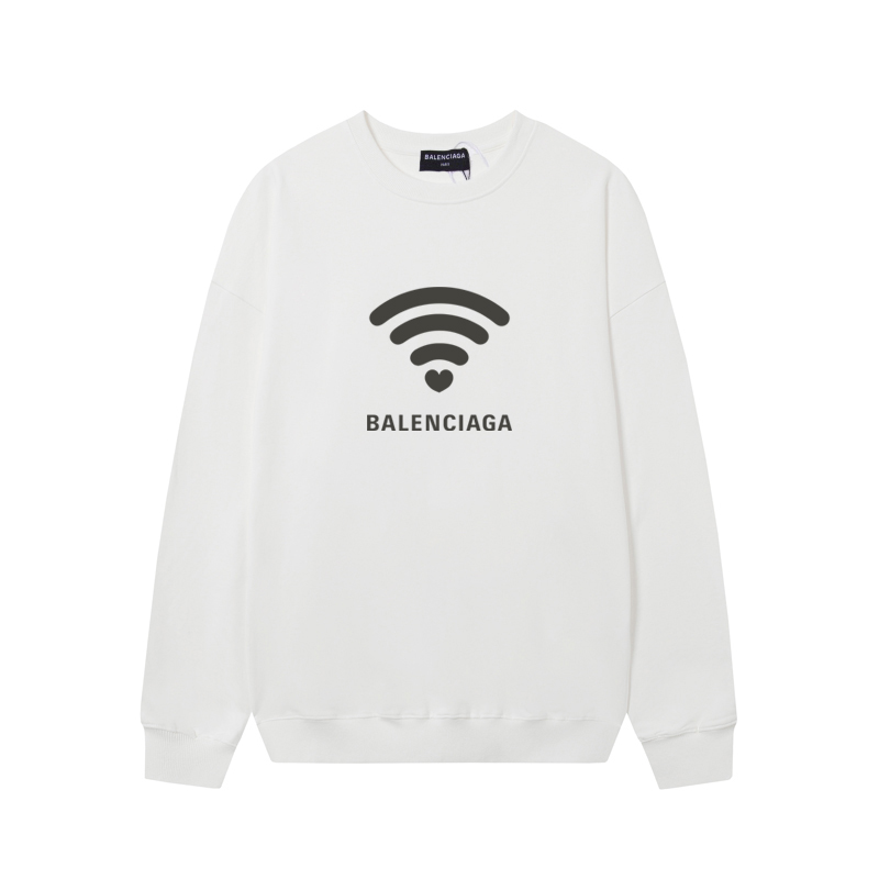 Balenciaga(バレンシアガ) クルーネック WiFi ハートロゴ スウェット長袖 2色 メンズ＆レディース