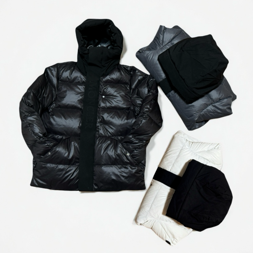 モンクレール MONCLER ブラックウォリアー ショートダウンジャケット【多色在庫】メンズ