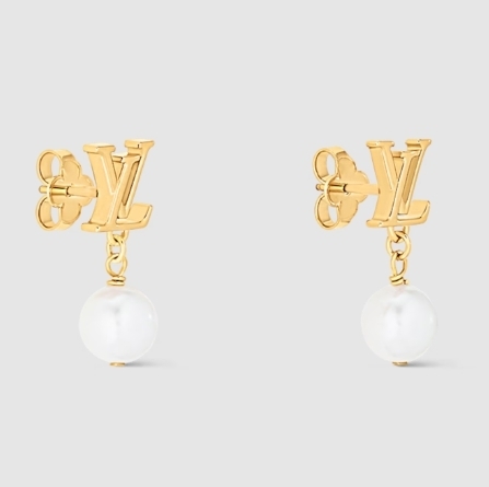 ルイヴィトン【Louis Vuitton】ピアス・LV アイコニック ルイザ ロゴ M01585 レディース