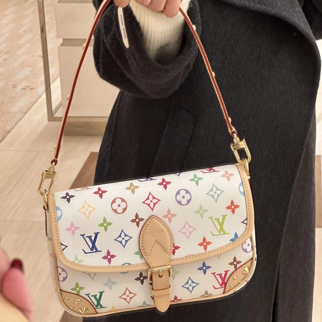 ルイヴィトン LOUIS VUITTON LV x TM ダイアン PM ショルダーバッグ M27866 レディース