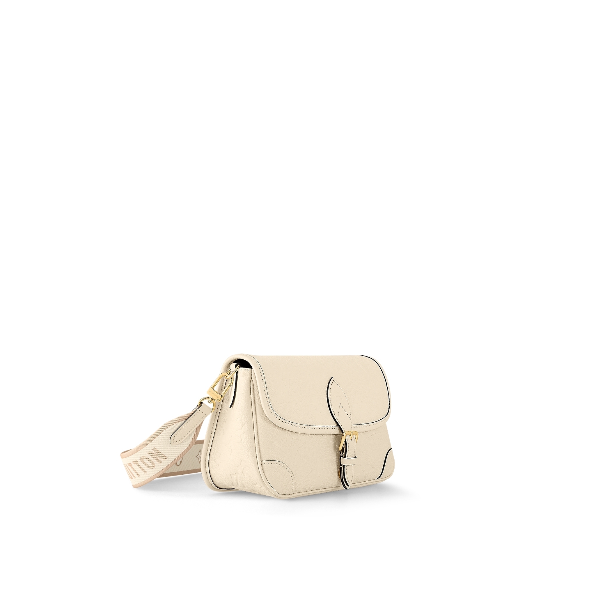 LOUIS VUITTON ディアヌ DIANE アンプラント クリーム ブラック ショルダーバッグ レディース