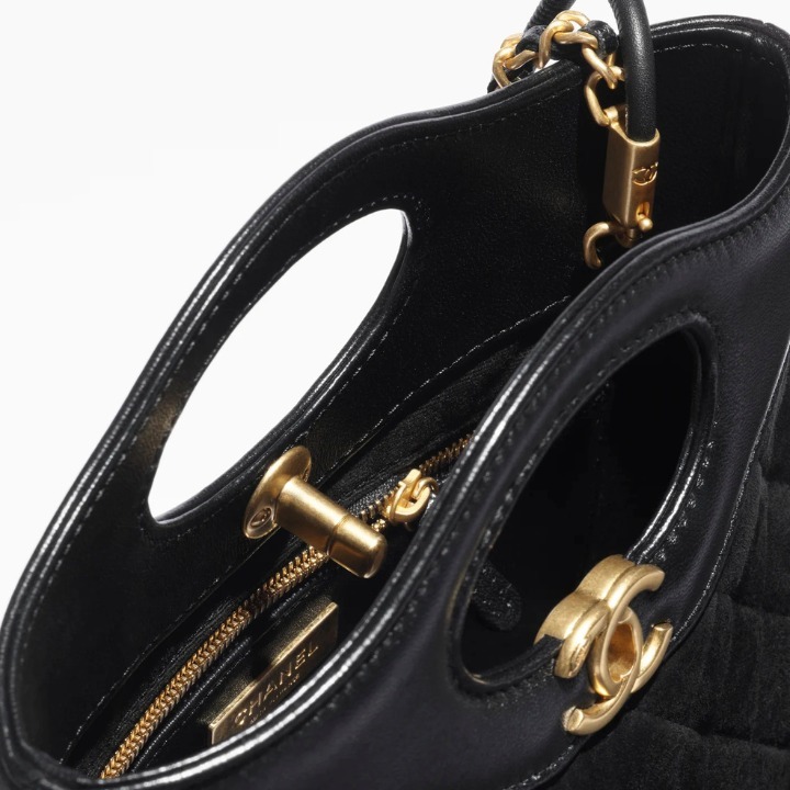 シャネル 25P スエード【CHANEL 31】ミニショッピングバッグ レディース