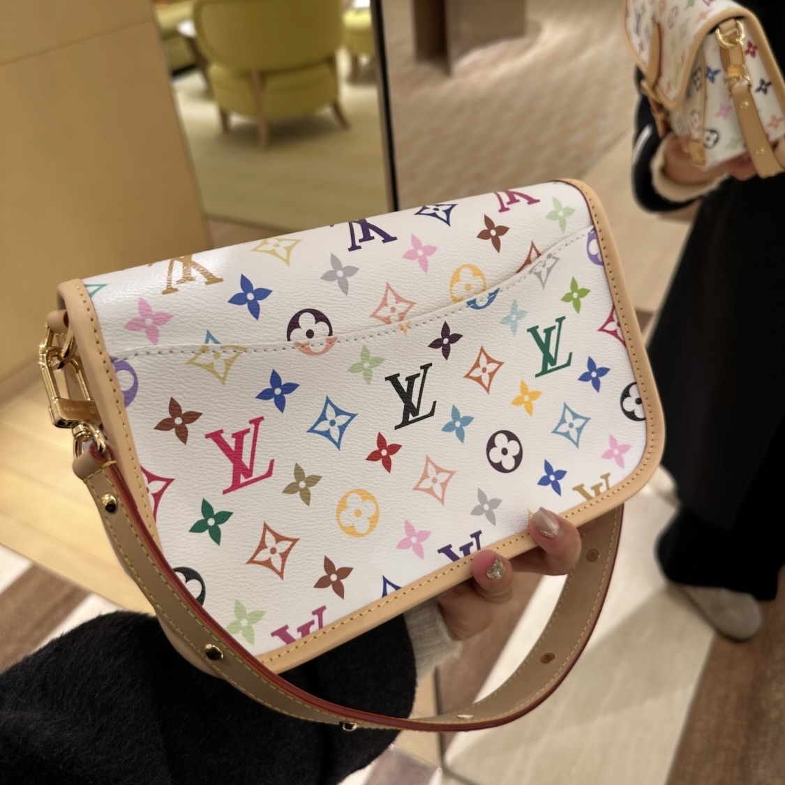 ルイヴィトン LOUIS VUITTON LV x TM ダイアン PM ショルダーバッグ M27866 レディース
