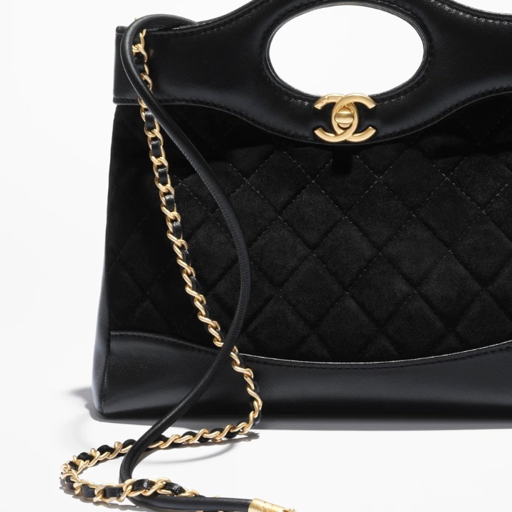 シャネル 25P スエード【CHANEL 31】ミニショッピングバッグ レディース