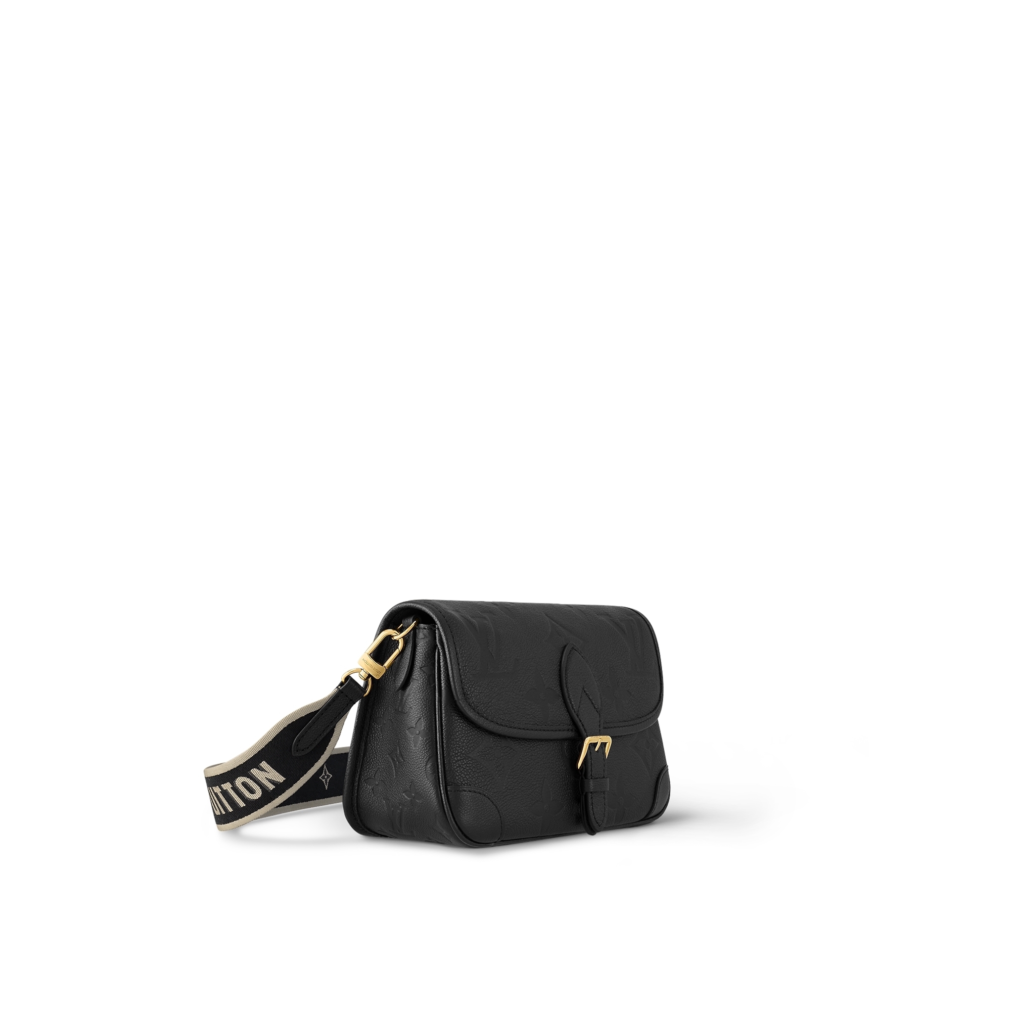 LOUIS VUITTON ディアヌ DIANE アンプラント クリーム ブラック ショルダーバッグ レディース