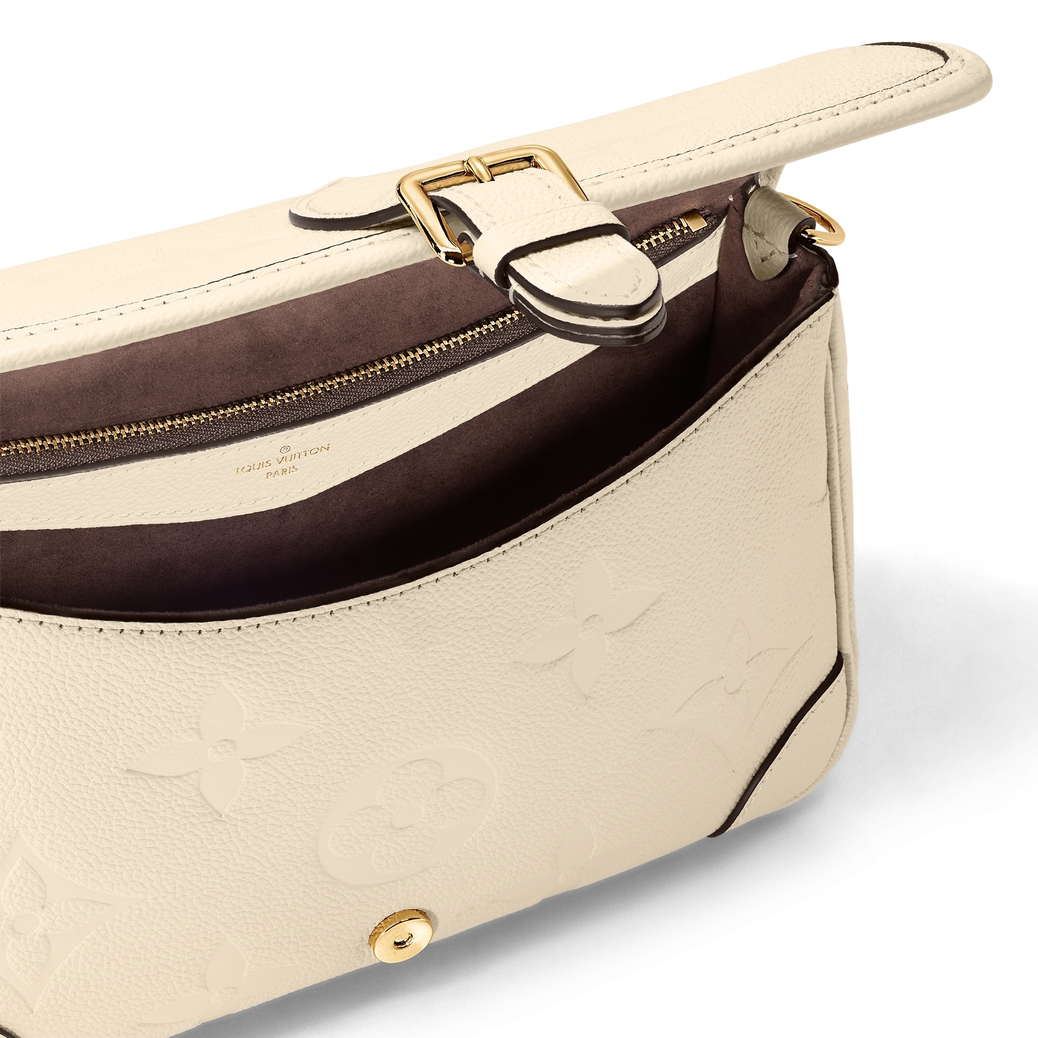 LOUIS VUITTON ディアヌ DIANE アンプラント クリーム ブラック ショルダーバッグ レディース