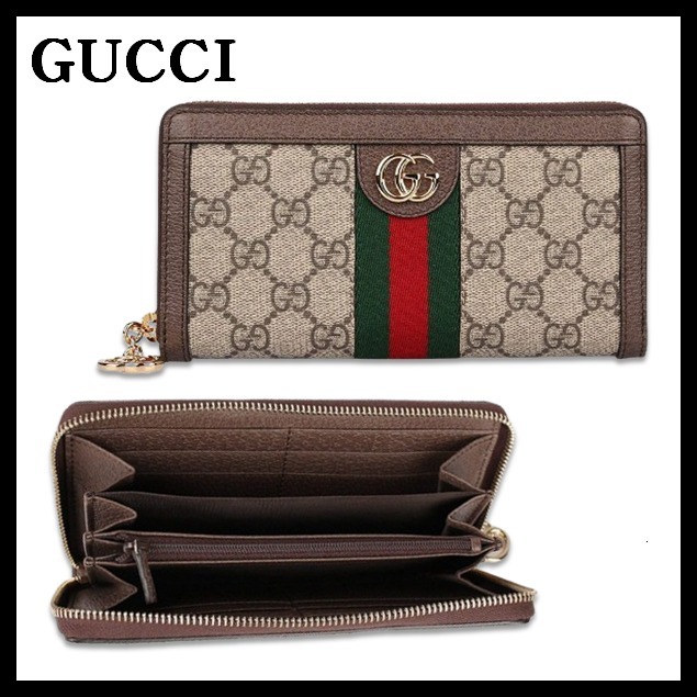 グッチ GUCCI 長財布 オフィディア GG ファスナー付きレディース