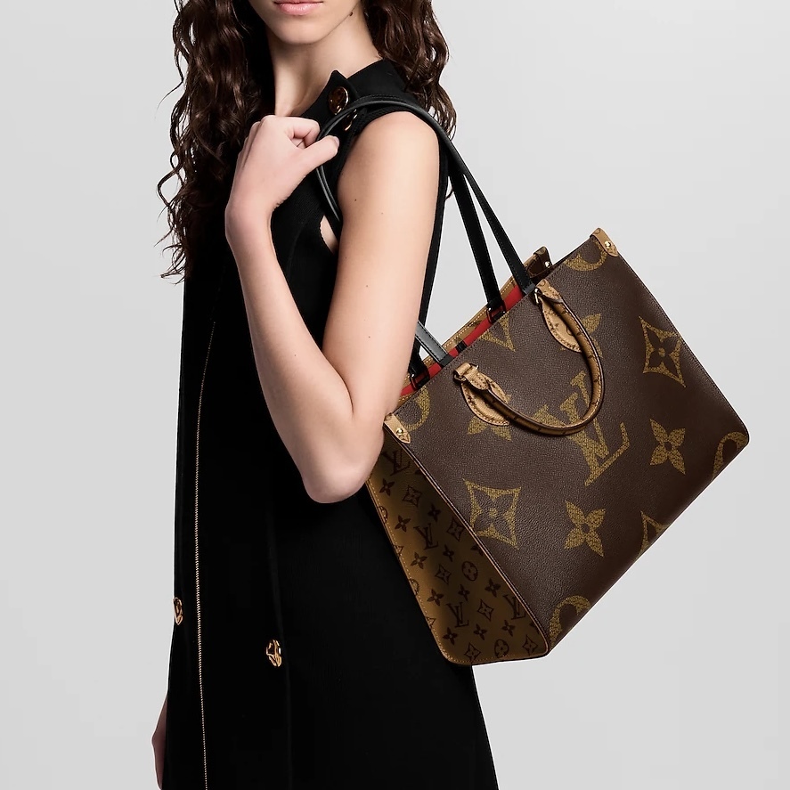 ルイヴィトン LOUIS VUITTON モノグラムトートバッグ M45321 オンザゴー MM 2WAY レディース