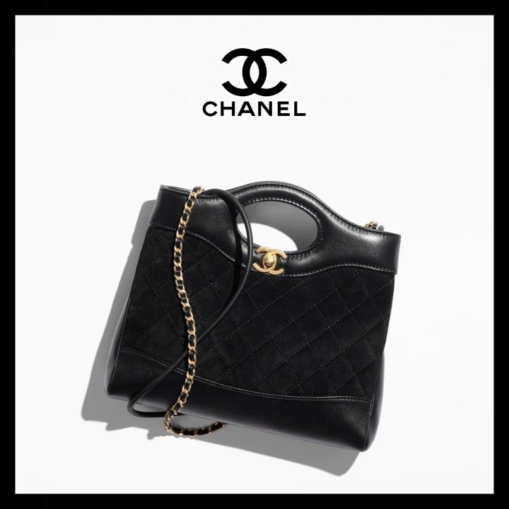 シャネル 25P スエード【CHANEL 31】ミニショッピングバッグ レディース