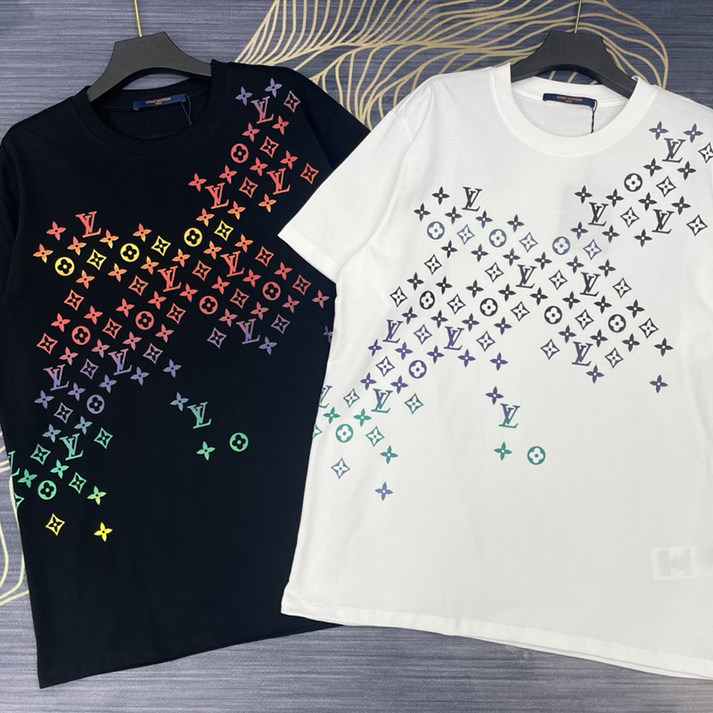 ルイヴィトン シンプル Tシャツ 半袖 プリント