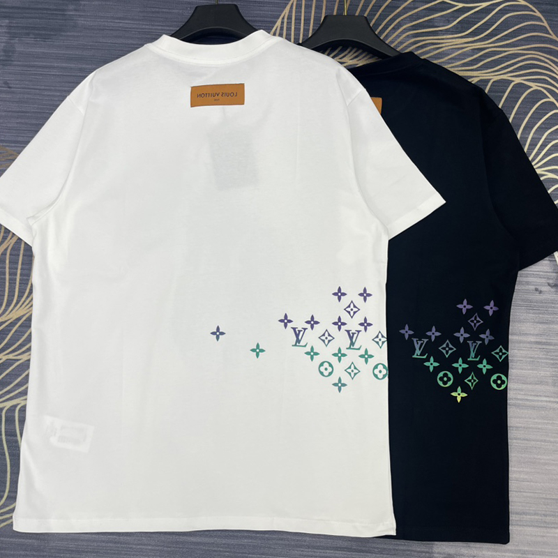 ルイヴィトン シンプル Tシャツ 半袖 プリント