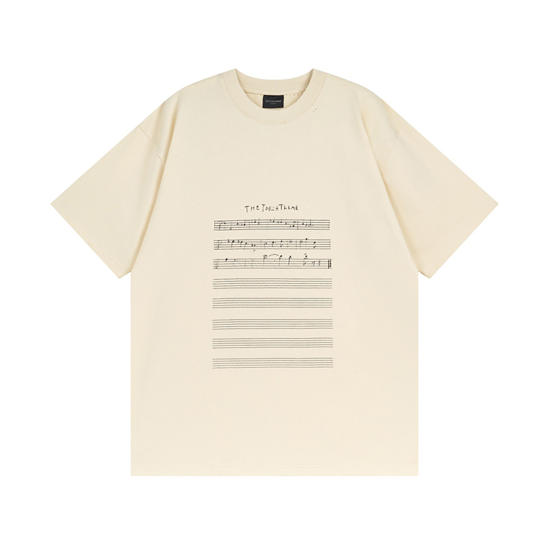 Balenciaga(バレンシアガ) Tシャツ 2024SS Music プリント 半袖