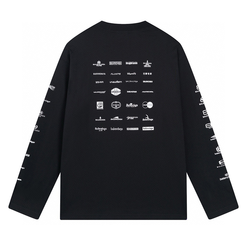 Balenciaga(バレンシアガ)  5色 logo プリント トレーナー 長袖 メンズ＆レディース