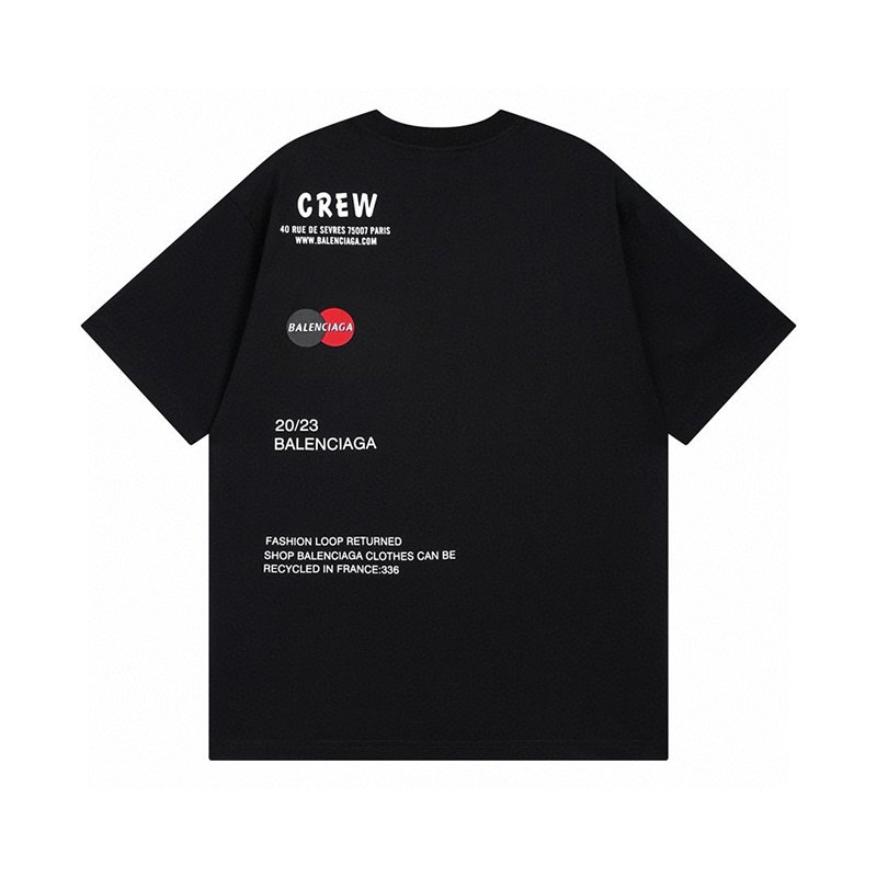 バレンシアガ（BALENCIAGA）24SS 2色 LOGOプリント Tシャツ 半袖 メンズ＆レディース