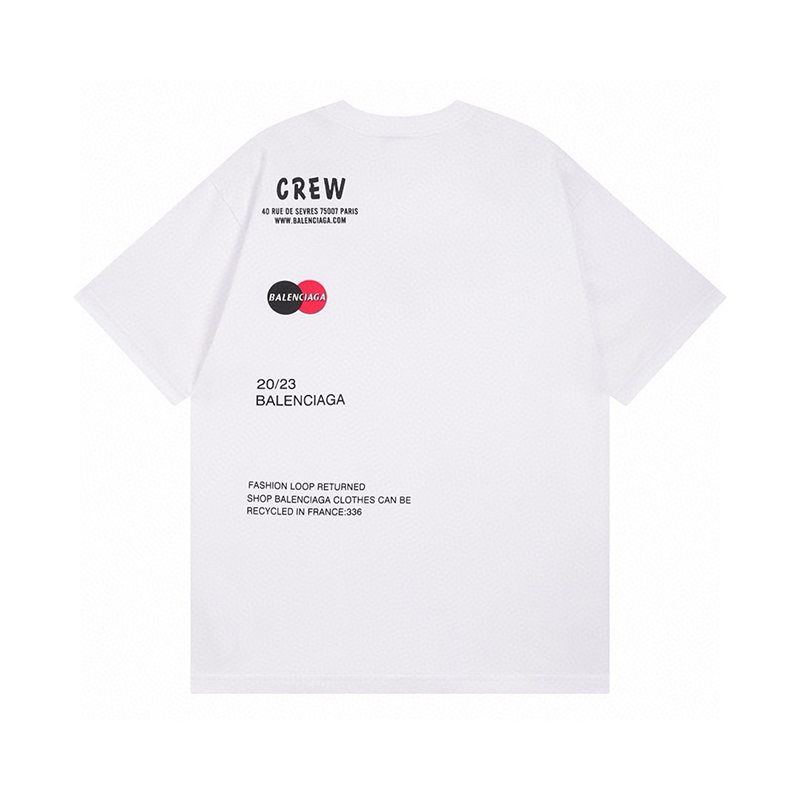 バレンシアガ（BALENCIAGA）24SS 2色 LOGOプリント Tシャツ 半袖 メンズ＆レディース