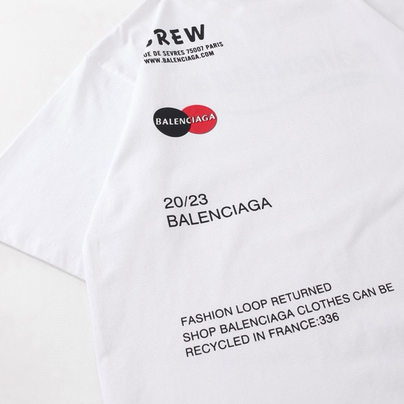 バレンシアガ（BALENCIAGA）24SS 2色 LOGOプリント Tシャツ 半袖 メンズ＆レディース
