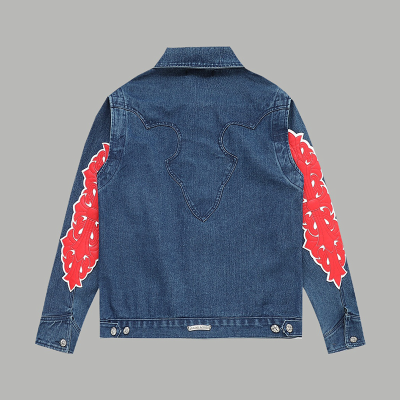 クロムハーツ（Chrome Hearts） デニム ジャケット コート アウター 長袖 メンズ＆レディース