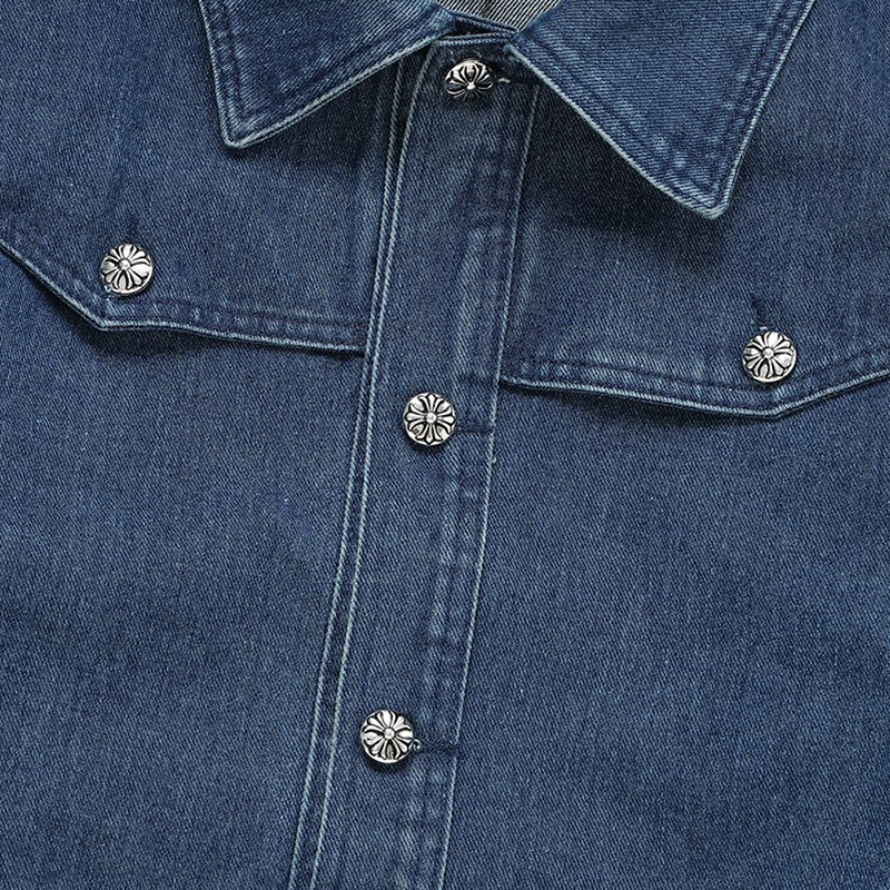 クロムハーツ（Chrome Hearts） デニム ジャケット コート アウター 長袖 メンズ＆レディース