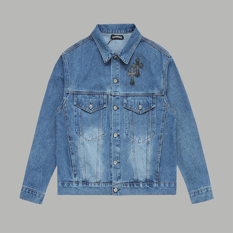 クロムハーツ（Chrome Hearts） デニム ジャケット コート アウター 長袖 メンズ＆レディース