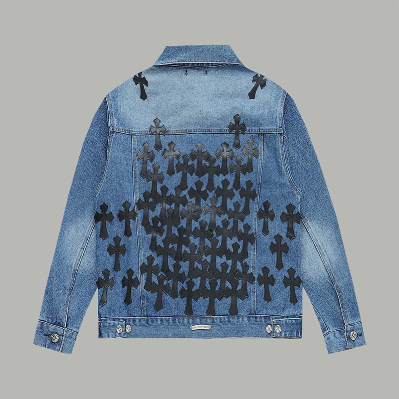 クロムハーツ（Chrome Hearts） デニム ジャケット コート アウター 長袖 メンズ＆レディース
